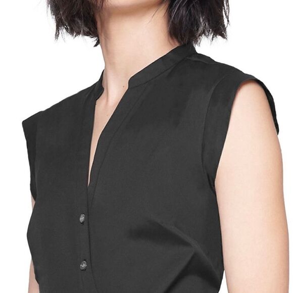 Veronica Beard Bell Button-Front Ruched Shirtdress NWT $450 - Picture 7 of 8